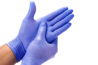 NIVKART® NITRILE GLOVES POWDER FREE medical grade purple(PACK OF 80) MEDIUM