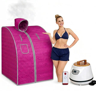 NIVKART Portable Steam Bath With 3 Litre Steamer | Remote | SIZE-105 * 93 * 83 CMS
