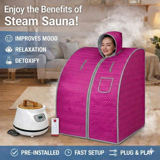 NIVKART Portable Steam Bath With 3 Litre Steamer | Remote | SIZE-105 * 93 * 83 CMS