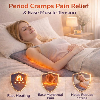 Comfier Electric Heating Pad Pain Relief - Large Heating Warmer Pad for Muscle,Shoulder, Abdominal, Knee, Neck, Back & Period Cramps with Auto Heat Control Technology (68*27 inches) 2 years warranty (DARK GREY)