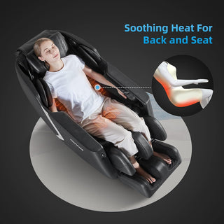 COMFIER Full Body Massage Chair, Massage Recliner Chair, 4D Shiatsu Deep Tissue Massage Chair, 6 Auto Program, Zero Gravity & Heating & Air Compression & Foot Massage (Black)