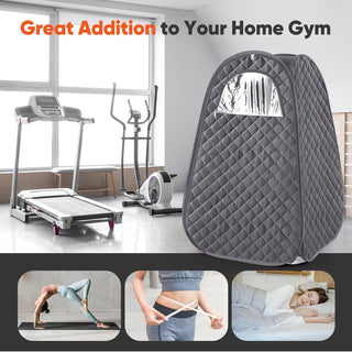 NIVKART Ultra Premium Portable Steam Sauna Bath With 2 Litre Steamer | Remote | Tent Size 78 * 77 * 144(CMS)