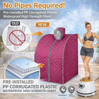 NIVKART Portable Steam Bath With 3 Litre Steamer | Remote | SIZE-105 * 93 * 83 CMS