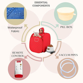 NIVKART Portable Steam Bath With 3 Litre Steamer | Remote | Tent Size 105 * 100 * 95(CMS)