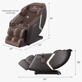 COMFIER Full Body Massage Recliner Chair,Brown