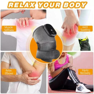 NIVKART Cordless Knee Massager For Pain Relief |Knee Massager, Electric Knee Massage Machine with Infrared Heated Vibration Physiotherapy Also Useful For Shoulder,Arms|GEN 2 |1 Year Warranty - nivkart.com