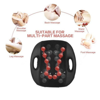 NIvkart Corded Electric Blueidea Back Massage Cushion Car Seat Massager Portable Massage For Back Pain Back Massager For Chair And Sofa 3D Back Massager 12 Ball Massager Deep Massage Cushion - nivkart.com