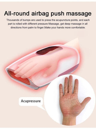 NIVKART CORDLESS Smart Hand Acupressure Device For Acupunture Palm Acupressure Hand Guard Machine Electric Hand Massager For Numbness Accu Point Portable Hand Therapy Massager For Home With Heat - nivkart.com