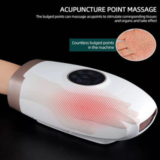 NIVKART CORDLESS Smart Hand Acupressure Device For Acupunture Palm Acupressure Hand Guard Machine Electric Hand Massager For Numbness Accu Point Portable Hand Therapy Massager For Home With Heat - nivkart.com