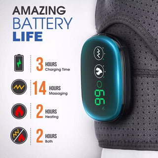 NIVKART Cordless Knee Massager For Pain Relief |Knee Massager, Electric Knee Massage Machine with Infrared Heated Vibration Physiotherapy Also Useful For Shoulder,Arms|GEN 2 |1 Year Warranty - nivkart.com