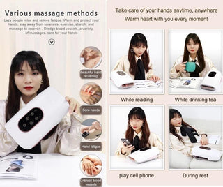 NIVKART CORDLESS Smart Hand Acupressure Device For Acupunture Palm Acupressure Hand Guard Machine Electric Hand Massager For Numbness Accu Point Portable Hand Therapy Massager For Home With Heat - nivkart.com