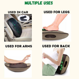 NIvkart Corded Electric Blueidea Back Massage Cushion Car Seat Massager Portable Massage For Back Pain Back Massager For Chair And Sofa 3D Back Massager 12 Ball Massager Deep Massage Cushion - nivkart.com