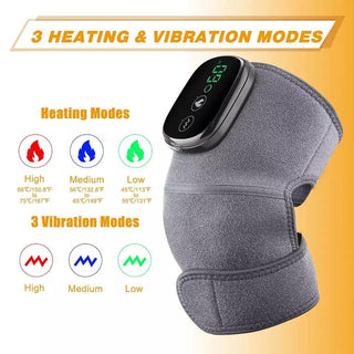 NIVKART Cordless Knee Massager For Pain Relief |Knee Massager, Electric Knee Massage Machine with Infrared Heated Vibration Physiotherapy Also Useful For Shoulder,Arms|GEN 2 |1 Year Warranty - nivkart.com