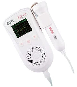 BPL Home Care Medical Technologies Fetal Battery Doppler(White) Latest Technology (FD02) - nivkart.com