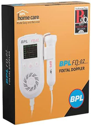 BPL Home Care Medical Technologies Fetal Battery Doppler(White) Latest Technology (FD02) - nivkart.com