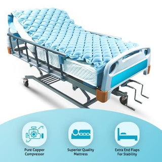 BPL Medical Air Mattress Therapy for Bed Sores Anti-Decubitus Bubble Mattress Anti-Bedsore Air Mattress with Compressor Inflatable Air Bed - nivkart.com