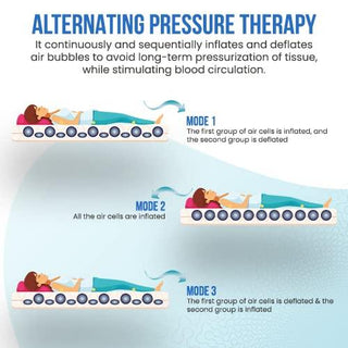 BPL Medical Air Mattress Therapy for Bed Sores Anti-Decubitus Bubble Mattress Anti-Bedsore Air Mattress with Compressor Inflatable Air Bed - nivkart.com