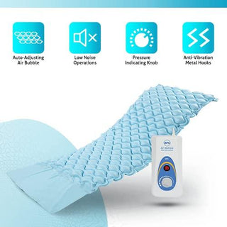 BPL Medical Air Mattress Therapy for Bed Sores Anti-Decubitus Bubble Mattress Anti-Bedsore Air Mattress with Compressor Inflatable Air Bed - nivkart.com