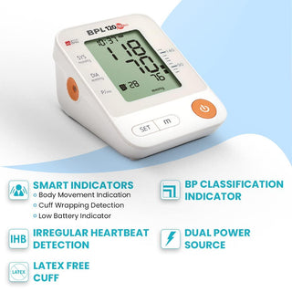 BPL Medical Technologies Automatic Blood Pressure Monitor BPL 120/80 B11 - (White) - nivkart.com