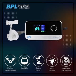 BPL Medical Technologies Harmony 1 Auto Cpap Machine with Heated Humidifier (White) - nivkart.com