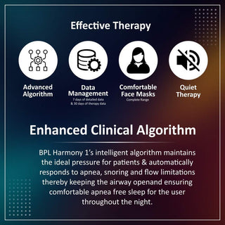 BPL Medical Technologies Harmony 1 Auto Cpap Machine with Heated Humidifier (White) - nivkart.com