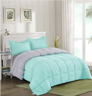 NIVGROW Down Alternative Reversible Ultra Soft Comforter - All Season Soft Quilted King Size Bed Comforter with Ultrasoft Microfiber - Winter Summer Warm Fluffy 274 * 239 (CMS) (Blue) - nivkart.com