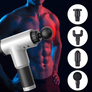 NIVGROW Professional Massage Gun, Powerful Handheld Massager Machine for Deep Muscle Massage Facial Relaxer Pain Relief Multicolour, Battery Powered - nivkart.com