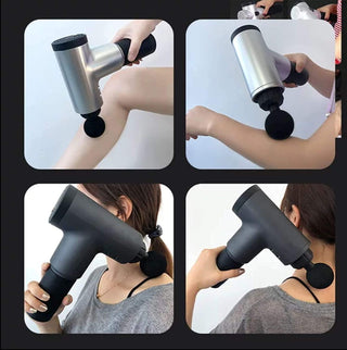 NIVGROW Professional Massage Gun, Powerful Handheld Massager Machine for Deep Muscle Massage Facial Relaxer Pain Relief Multicolour, Battery Powered - nivkart.com