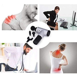 NIVGROW Professional Massage Gun, Powerful Handheld Massager Machine for Deep Muscle Massage Facial Relaxer Pain Relief Multicolour, Battery Powered - nivkart.com