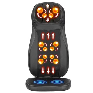 NIVKART - Back And Neck Massager Seat With Shiatsu Kneading Rolling And Heating Functions 2D Massage GEN 3 | Portable Massage Chair | 1 Year Warranty - nivkart.com