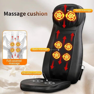 NIVKART - Back And Neck Massager Seat With Shiatsu Kneading Rolling And Heating Functions 2D Massage GEN 3 | Portable Massage Chair | 1 Year Warranty - nivkart.com