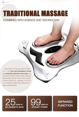 NIVKART Corded Electric Health Protection Instrument Acupressure Foot and Sole Massage Therapy for Blood Circulation Leg Pain Wave Massager for Pain Relief Infrared Therapy for Relax - nivkart.com