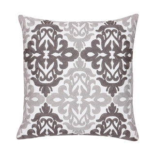 NIVKART Decorative Cotton Hand Made Embroided Throw/Pillow Cushion Covers (16 X 16 INCHES) Set of 2 PCS | Sofa Cushion Cover Set | Designer Cushion Cover Set | (Black & White) - nivkart.com