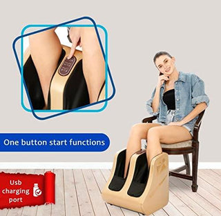 NIVKART Leg Foot Massager for Pain Relief Foot, Calf and Leg Massage with Vibration and Heat Therapy AIR PRESSURE TECHNOLOGY (Hand Like Pressing) And 1 Year Warranty - nivkart.com