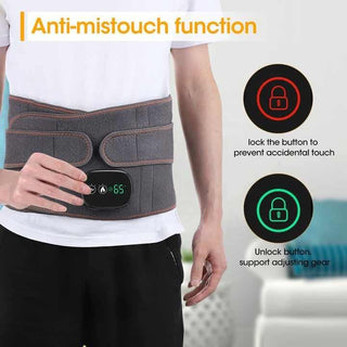 NIVKART Lower Back Pain Relief Belt With Infrared Heating Wirless Back Pain Relief Belt | Lumbar support belt | Orthopedic belt With Heat And Vibration - nivkart.com