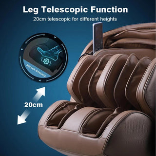 NIVKART Luxury Premium Massage Chair Full Body with Voice Control | Home Stress Relief 3D Massage Chair with SL Track Zero Gravity with Back Foot and Calf Heating Multiple Massage Mode - nivkart.com