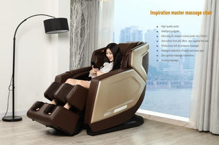 NIVKART Luxury Premium Massage Chair Full Body with Voice Control | Home Stress Relief 3D Massage Chair with SL Track Zero Gravity with Back Foot and Calf Heating Multiple Massage Mode - nivkart.com