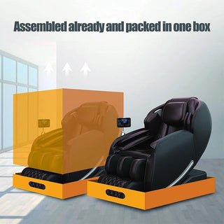 NIVKART Luxury Premium Massage Chair Full Body with Voice Control | Home Stress Relief 3D Massage Chair with SL Track Zero Gravity with Back Foot and Calf Heating Multiple Massage Mode - nivkart.com