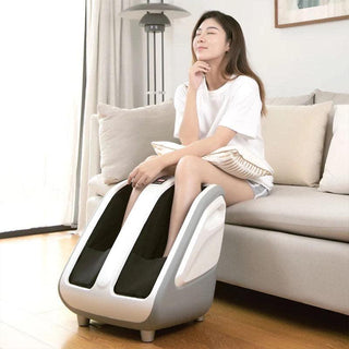 NIVKART ULTRA Premium Leg Massager for Pain Relief Foot, Calf and Leg Massage with Vibration and Heat Therapy AIR PRESSURE TECHNOLOGY (Hand Like Pressing) And 1 Year Warranty - nivkart.com