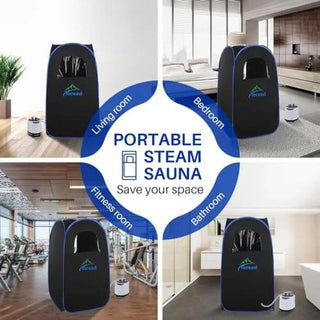 NIVKART Ultra Premium Portable Steam Sauna Bath With 2 Litre Steamer | Remote | Chair | Tent Size 78 * 77 * 144(CMS) - nivkart.com